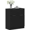 vidaXL Credenza Rovere Nero 60 x 30 x 70 cm Legno Multistrato, Sideboard Moderno, Rettangolare, Legno ingegnerizzato, arredo Funzionale, Soluzione Elegante per la Sala da Pranzo