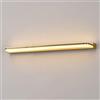 DESLP Lampada Specchio Bagno Ottone, Luce Bagno Specchio Vintage con Paralume in Acrilico, Applique Frontale a Specchio Luce Calda Lampada LED Armadio Retrò per Toilette Cucina,80cm/18w