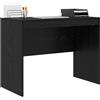 vidaXL Scrivania Rovere Nero 100 x 50 x 76 cm, Scrivania compatta, Stile Moderno, Spazio ergonomico, Tavolo per Scrivere, Mobile Resistente per stanze Piccole