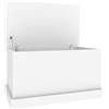 vidaXL Scatola portaoggetti Bianca 70x40x38 cm in Legno ingegnerizzato