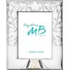 Argenteria MB Cornice Nozze Oro Portafoto per Il Cinquantesimo Anniversario di Matrimonio con Albero della Vita, Realizzata in Argento PVD, Retro in Legno cm 18 x 24