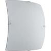 URSO STORE Plafoniera applique lampada da soffitto parete a LED moderna in vetro bianco quadrata tonda 25 cm (Quadrata)