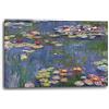 Printed Paintings Stampa su Tela (60x40cm): Claude Monet - Ninfee