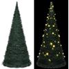 vidaXL Albero di Natale Preilluminato Pop-up con Stringa Decorazioni Natalizie Illuminazione Addobbi Feste FESTIVITÀ Invernali Verde 180 cm