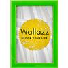 Wallazz Cornice Portafoto in Legno 35x50cm Verde - Cornice per Foto con Vetro Sintetico Infrangibile - Porta Foto Decorativo - Made in Italy