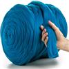 MeriWoolArt® 100% Merino Lana XXL Filato Grosso 4-5cm, Spesso Soffice, Feltro Ad Ago, Infeltrire, Bagnato, Fai Da Te Coperta Grossa