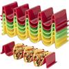 Songella Supporti per Taco Taco Holder Plastica ABS Può Contenere Fino a 4 Tacos Ciascuno Cibo Rack 6 Pezzi per Ristorante Casa