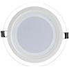 YASTA Faretto a Incasso LED Soffitto Rotondo Vetro Bianco 18w Luce Fredda Alette Molla
