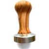 VIA CREMA Pressino Caffè Professionale 51mm Coffee Tamper Macchine Caffè Espresso Made in Italy by Motta (51 mm, Olive Wood)