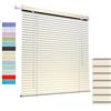 Generic Tende Veneziana in Alluminio su Misura, Veneziane da Interno/Esterno Senza Fori per Finestre, 25mm Lamelle Privacy Orizzontali Oscurante Persiane per Ufficio(Light White)