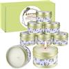 Aottom Set Candele Citronella, Regalo di Natale per donne 120-160 Ore di Combustione Cera Candele Natalizie di Limone Regalo Donna Originale per Anniversario, Spa, Bagno, Yoga e all'aperto