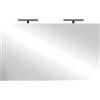 Web Convenienza Specchio Bagno con Luce LED - Specchiera Rettangolare + LED - Specchio da Parete (120 cm)