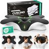 Shootforthestars CERVICALFLEX Cuscino Cervicale per Dormire in Memory Foam Comodo Fin dalla Prima Notte - Cuscino Ortopedico Cervicale Ergonomico per Dormire di Lato o Supini Sfoderabile e Lavabile (Scuro)