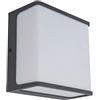 LUTEC Lampada da parete a LED Doblo, lampada da parete in alluminio antracite, lampada da parete 19,1 Watt, 1500 lumen, 3000 Kelvin, resistente alle intemperie, moderna lampada da esterno
