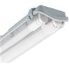 LEDKIA LIGHTING - Plafoniera Stagna Slim | IP65 | Per 2 Tubi LED T8 600mm (NO inclusi) |Interno/Esterno | Connessione Unilaterale, 600 Mm, Policarbonato
