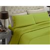 BANZAII TEXTILE INNOVATOR ONLINE Banzaii Completo Lenzuolo Matrimoniale, Verde 100% Microfibra Made in Italy, Lenzuolo Sopra 240 x 290 cm, Lenzuolo Sotto 160/170 x 190/200 x 25 cm, 2 Federe 52 x 82 cm