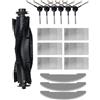 Vexilar Accessori per W9, W11,W15 Robot Aspirapolvere (1 Spazzola Principale, 6 Spazzole Laterali, 6 Filtri HEPA, 3 Salviette Mop)