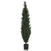 HJH Office Pianta artificiale CEDRUS Pianta artificiale di cedro 152 cm, albero artificiale di facile manutenzione, per interni ed esterni, verde 871056