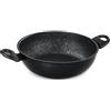 Barazzoni Granitica Extra Tegame due manici ø28cm, capacità 4.1Lt, rivestimento interno innovativo Marmotech a 5 strati effetto pietra. Made in Italy