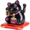 HERCHR Maneki Neko, Gatto della Fortuna a Energia Solare, Gatto Cinese Portafortuna con Zampa Mobile, Simboleggia la Ricchezza Simpatico Gatto, Usato per Macchina, Casa, Ufficio Decorazione