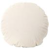 SWJ-swjssb Copri Cuscini 45x45 Divano Rotondo Federe Copricuscino 50x50 con Cerniera,Federe Tondo Moderne per Camera da Letto Divano Decorativo Ciniglia Elegante Lavabile(White,45 cm (1pc))