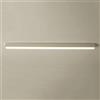 UIOPPOI Decorazione minimalista Plafoniera lineare a LED Moderna plafoniera da incasso per corridoio Barra in metallo Nero Apparecchio di illuminazione a striscia lunga Plafoniera da ufficio bianca per cucin