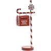 EMPOTEC Cassetta Postale Natalizia Buca delle Lettera a Babbo Natale Decorazione Adobbo Festività in Metallo Mailbox North Pole 50x20x13cm