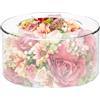 NIHUIFDPY Alzata per torta riempibile in acrilico trasparente, 20 cm, a cilindro, espositore impilabile, centrotavola per cupcake, base decorativa, per matrimoni, baby shower, feste di compleanno (20 cm)