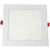 JANDEI - Faretto LED da incasso quadrato da 15 W, bianco freddo 6000 K. Perfetto per soggiorni, camere da letto, corridoi e uffici. Alimentatore e driver inclusi. Quadrato 200 mm x 200 mm.