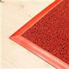 BricoLoco.com Zerbino ingresso casa, terrazzo. Gomma per ricci esterni o interni. Misura 60 x 90 cm. Rosso. con base e bordi. Tappeto Vinile Riccioli. (60 x 90 cm, rosso)