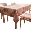 PETTI Artigiani Italiani - Tovaglia da Tavola, Tovaglia Cucina in Microfibra Antimacchia Disegno Cerchio Rosa X14 Posti (140x300 cm) 100% Made in Italy
