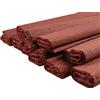 Netuno 10x rotolo di carta crespa marrone scuro 200 x 50 cm carta crespa colorata di alta qualità per lavoretti compleanno matrimonio Natale Pasqua Carnevale decorazioni fiori regali