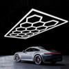 SJDUYD Luci LED a nido d'ape esagonali, bianco 120 lumen, 6500K, IP54, impermeabili, per garage, luci LED per barbiere, autolavaggio, palestra 14 HEX