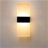 Jadeshay Applique - Applique a LED Lampada da Parete Decorativa Moderna per Interni in Acrilico con Illuminazione a Parete(S-Luce Calda)