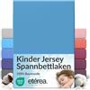 etérea Himmlische Qualität etérea Jersey lenzuolo con angoli 80x160-80x180 cm Azzurro Epaisseur 15-20 cm - 100% Cotone - Oekotex materasso Letto copripiumino - lenzuola 80x160cm - 80x180cm Blu