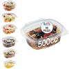 Generico GM 50 Contenitori Ermetici Per Alimenti Ovali 500cc - Trasparenti Con Coperchio - Contenitore Pranzo In PET Monouso - Made In Italy