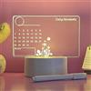 Junerain Lavagna for appunti Luce notturna a led Lavagna for messaggi USB for le vacanze con penna,lampada da tavolo forsonalizzata Regalo for coppie,amanti,luce for scrivere Regalo di compleanno