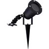 Ledvion - 2X Faretti LED con Picchetto, Alluminio, IP65, Attacco GU10, 1M Cavo
