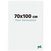 yd. Your Decoration - Cornice 70x100 cm - Bianco Lucente - Decorativa Parete in Plastica con Vetro in acryl - Antiriflesso - 70x100 Cornice - Evry