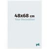 yd. Your Decoration - Cornice Puzzle 48x68 - Bianco Lucente - Cornice Puzzle 500-1000 pezzi - Plastica Cornice portafoto - Annecy