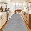 WAWFONG Lungo Tappeto da Cucina Antiscivolo e Lavabile Tappeto Passatoia per Corridoio Grigio Tappetino Passatoia Largo Tappeti Runner 90 x 120 cm Tappeto Ingresso per Entrata Corridoio