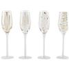 Mikasa Bicchieri da brindisi Martini, 290 ml, 4 pezzi, Oro, 210 ml