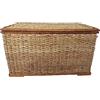 fantasie d oriente CESTO BAULE PORTABIANCHERIA VIMINI RATTAN BANANO CM 68X38X39 H cesto per biancheria giochi robustissimo tessuto in cordoncino di banano i