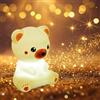 MAGIC GLOW Charly Luce Notturna per Bambini, Lampada da notte per gatti Luce notturna batteria per camera dei bambini, Lampade Notturne a Forma di Animale in Silicone, Luce Notturna Squishy Regolabile