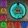 ASD Jewerly Numero E Nome Personalizzati Giocatore Di Basketball Segno In Metallo Con Luce Led, Basketball Sport Home Decor Neon Segno Wall Art, Natale Compleanno Basketballbambini Regalo