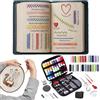 Generico DIY Embroidery Stitchs Book, Portable All Scenario Embroidery Stitchs Book and Sewing Kit, Creative 106 Patterns Sewing Books with Complete Toolkit & Instructional Tutorial for Beginners, Craft Lovers