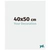 yd. Your Decoration - Cornice 40x50 cm - Bianco Lucente - Cornice Decorativa Parete in Plastica con Vetro in acryl - Antiriflesso - 40x50 Cornice - Evry