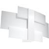 SOLLUX lighting Applique da Parete Interno - Lampada da Parete - 1 Paralume - Lampada LED - Bianco Celia