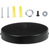 Uonlytech Piastra di Copertura Soffitto in Ferro, Plafoniera Rotonda Retro Nero | Lampadario Soggiorno, Copri Lampadario Soffitto Apribile, Facile Installazione per Lampade Europee