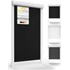 Sol Royal Tenda a Rullo Oscurante SolReflect K24 - Tenda Termica e Isolante con Guide Laterali 90x175 Nero - Installazione Senza perforare pareti